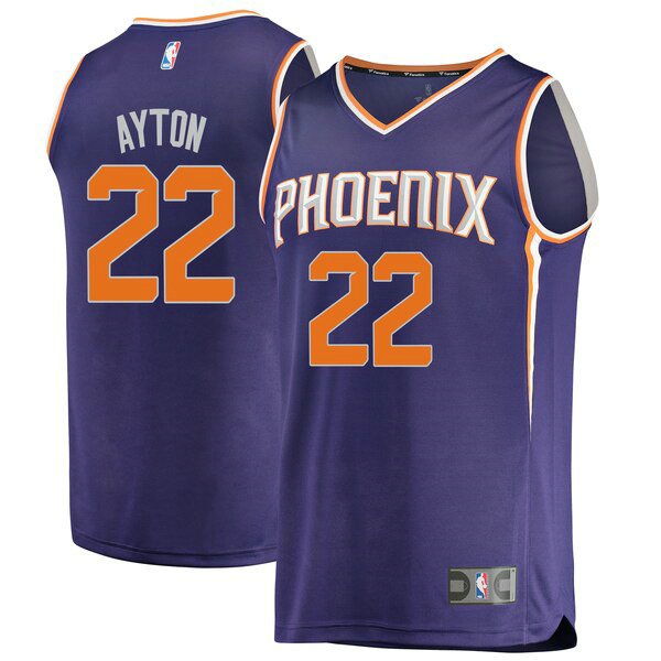 Maillot Phoenix Suns Homme Deandre Ayton 22 Icon Edition Pourpre